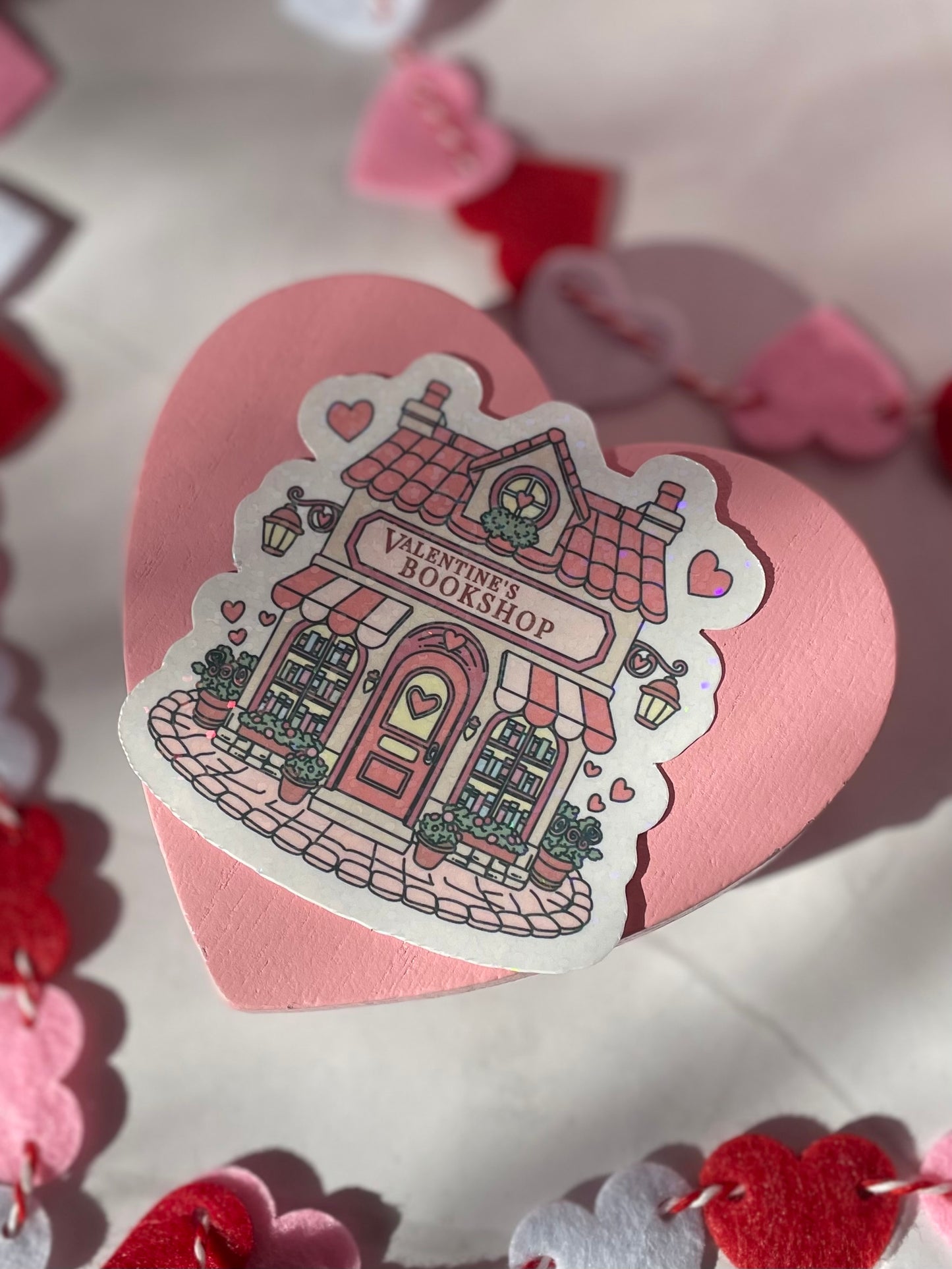 Valentines Bookstore Sticker