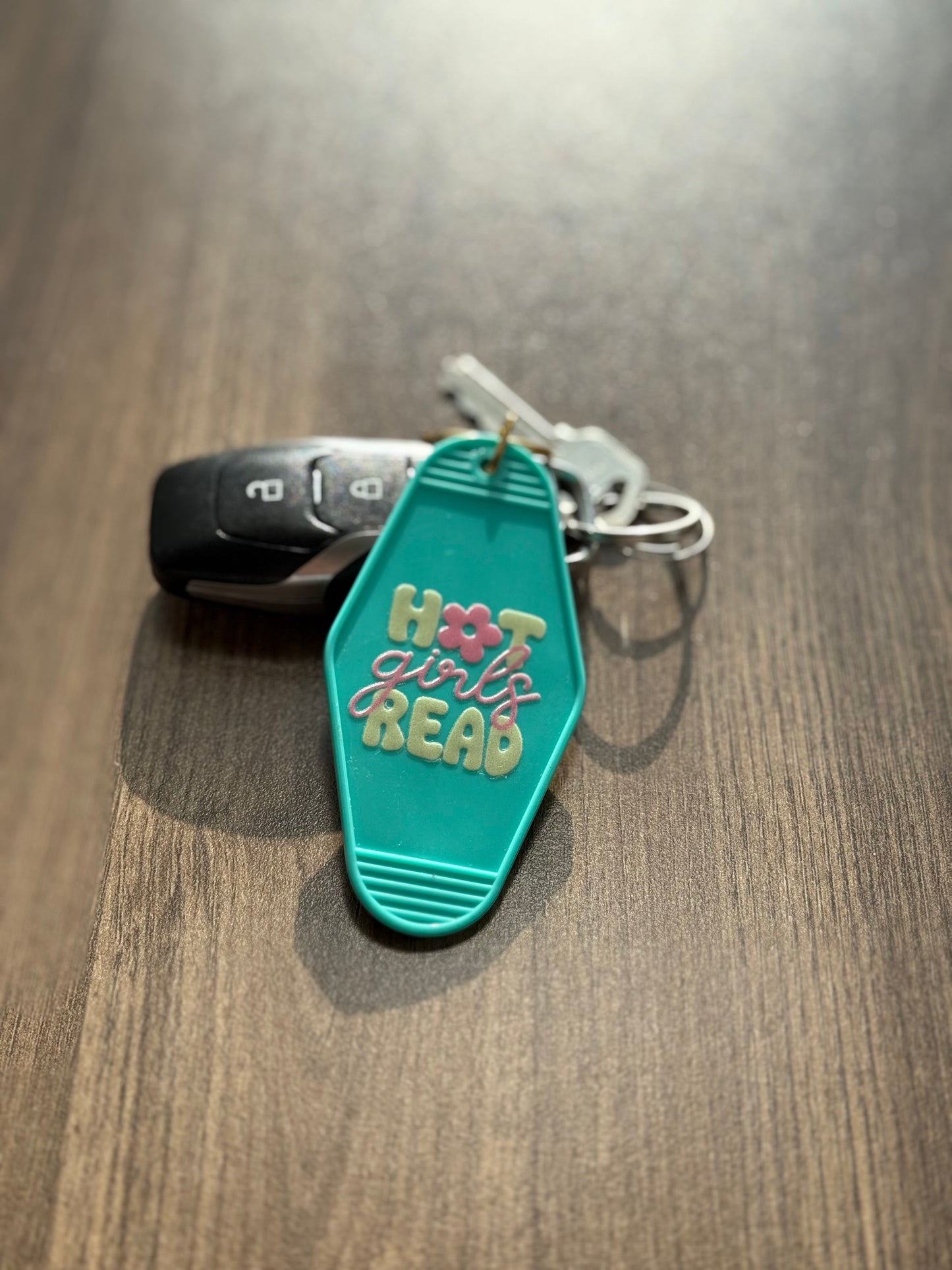Hot Girls Read Keychain