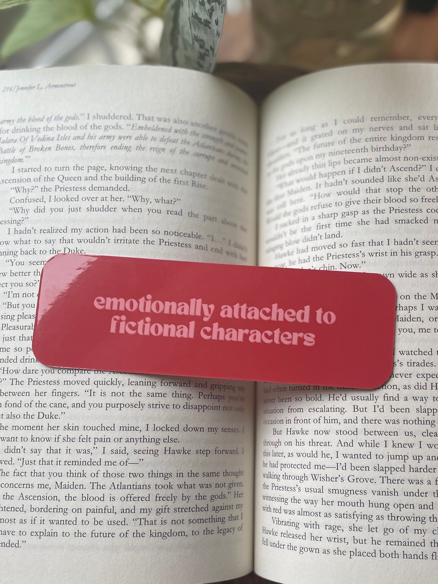 Emotionally Attached to Characters Bookmark