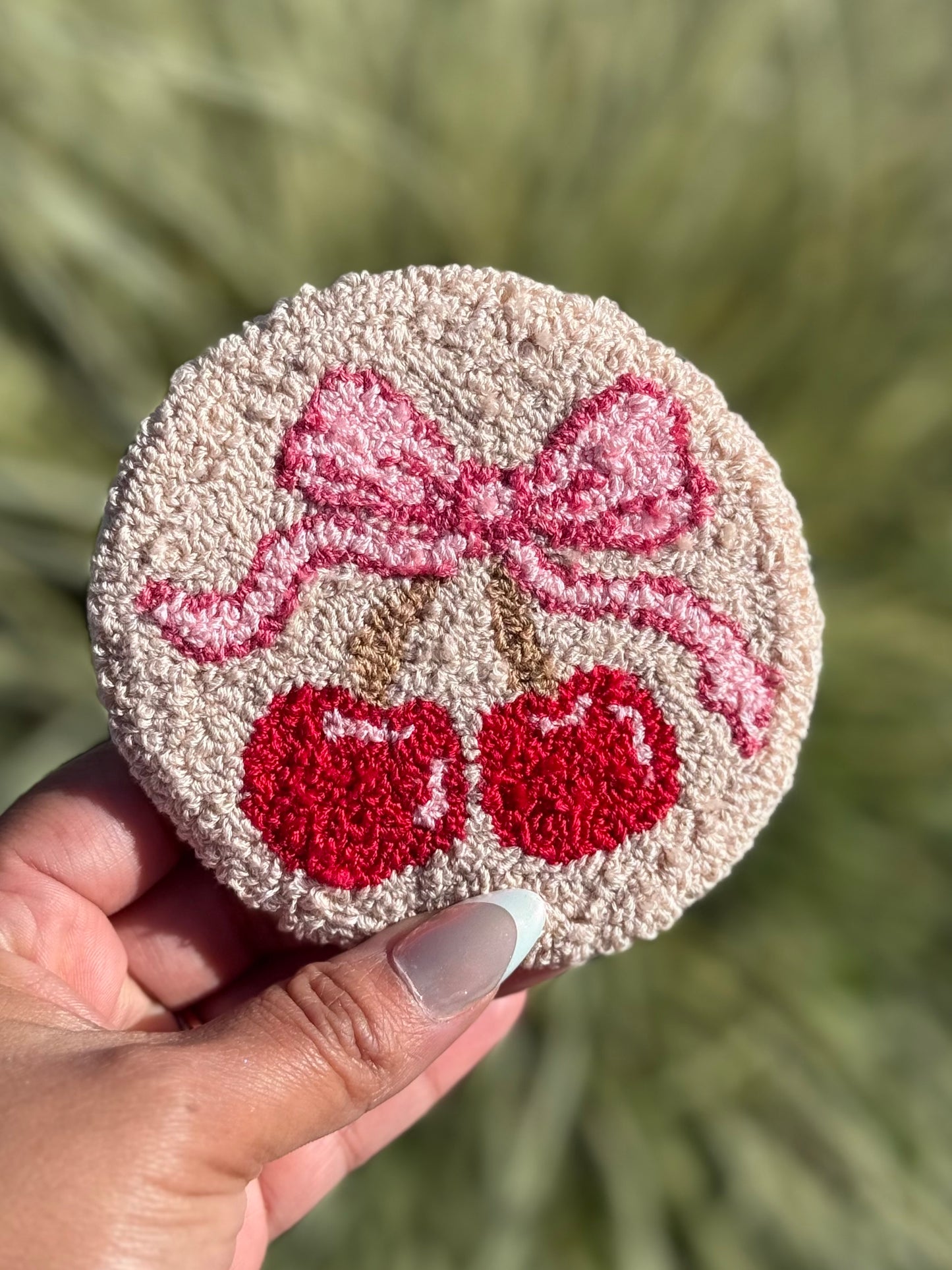 Cherry Bow Coaster