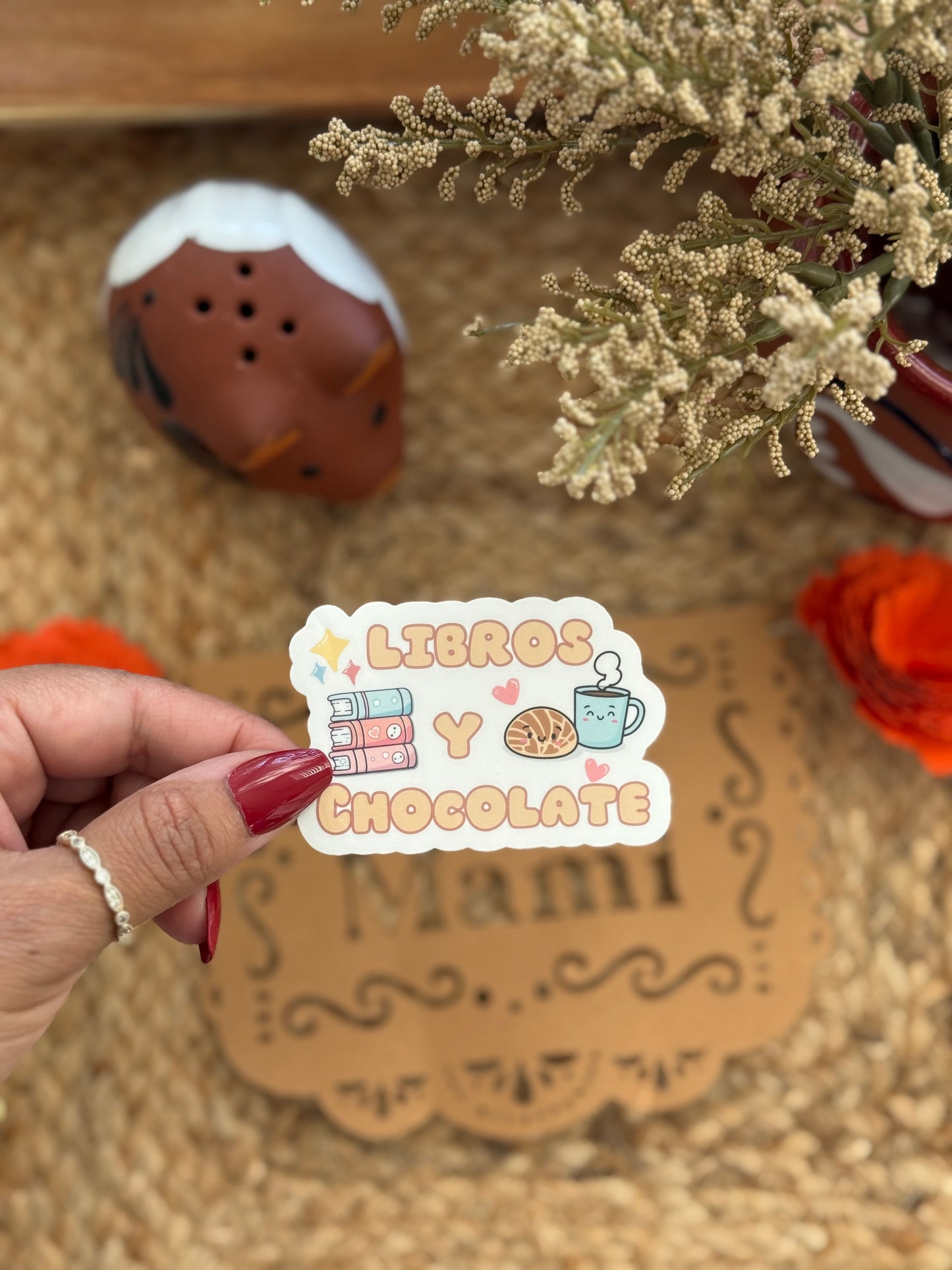 Libros y Chocolate Sticker
