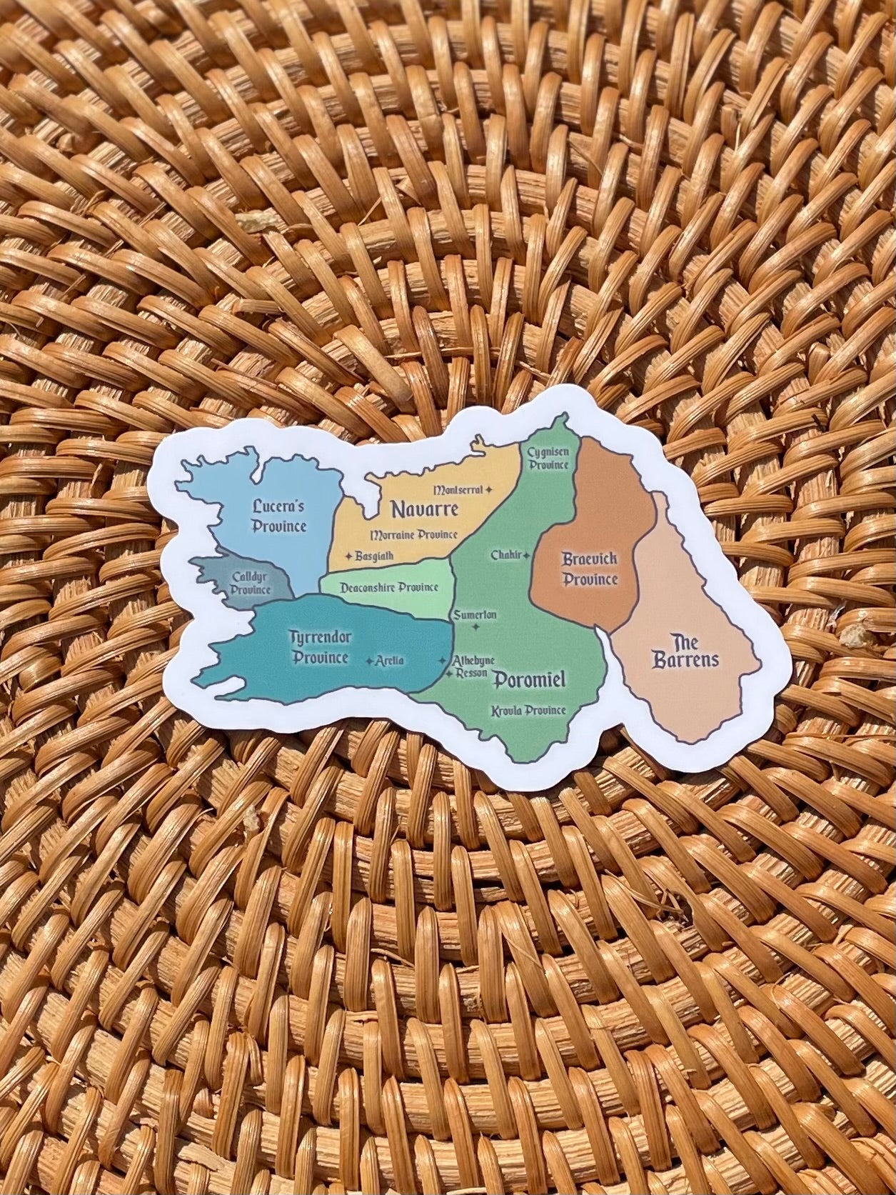 The Continent Map Sticker