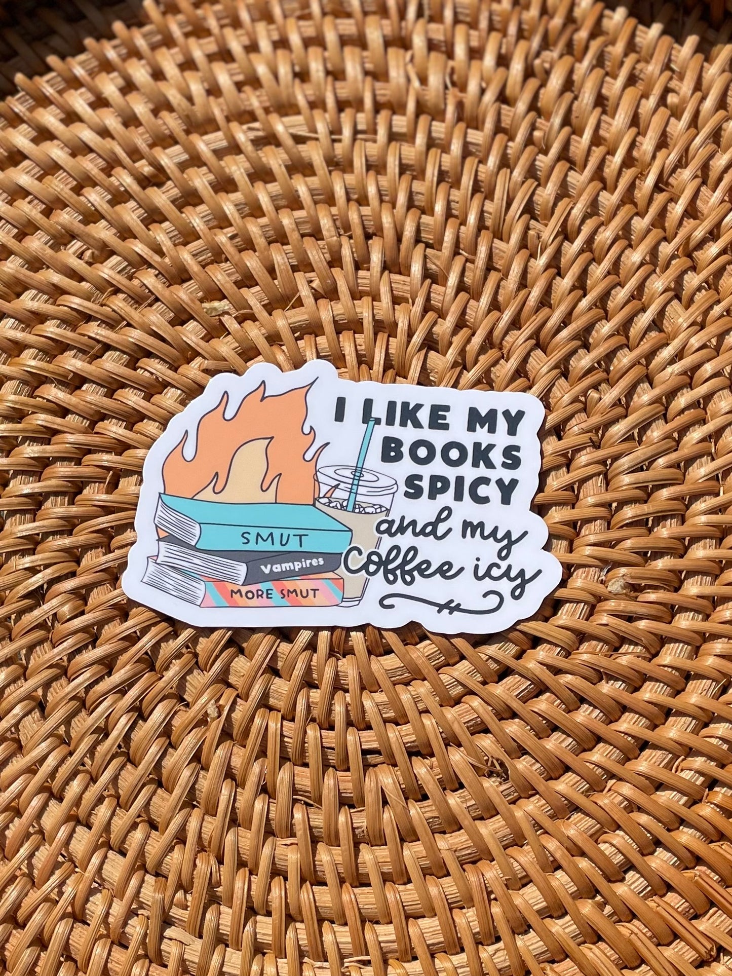 I Like my Books Spicy Sticker