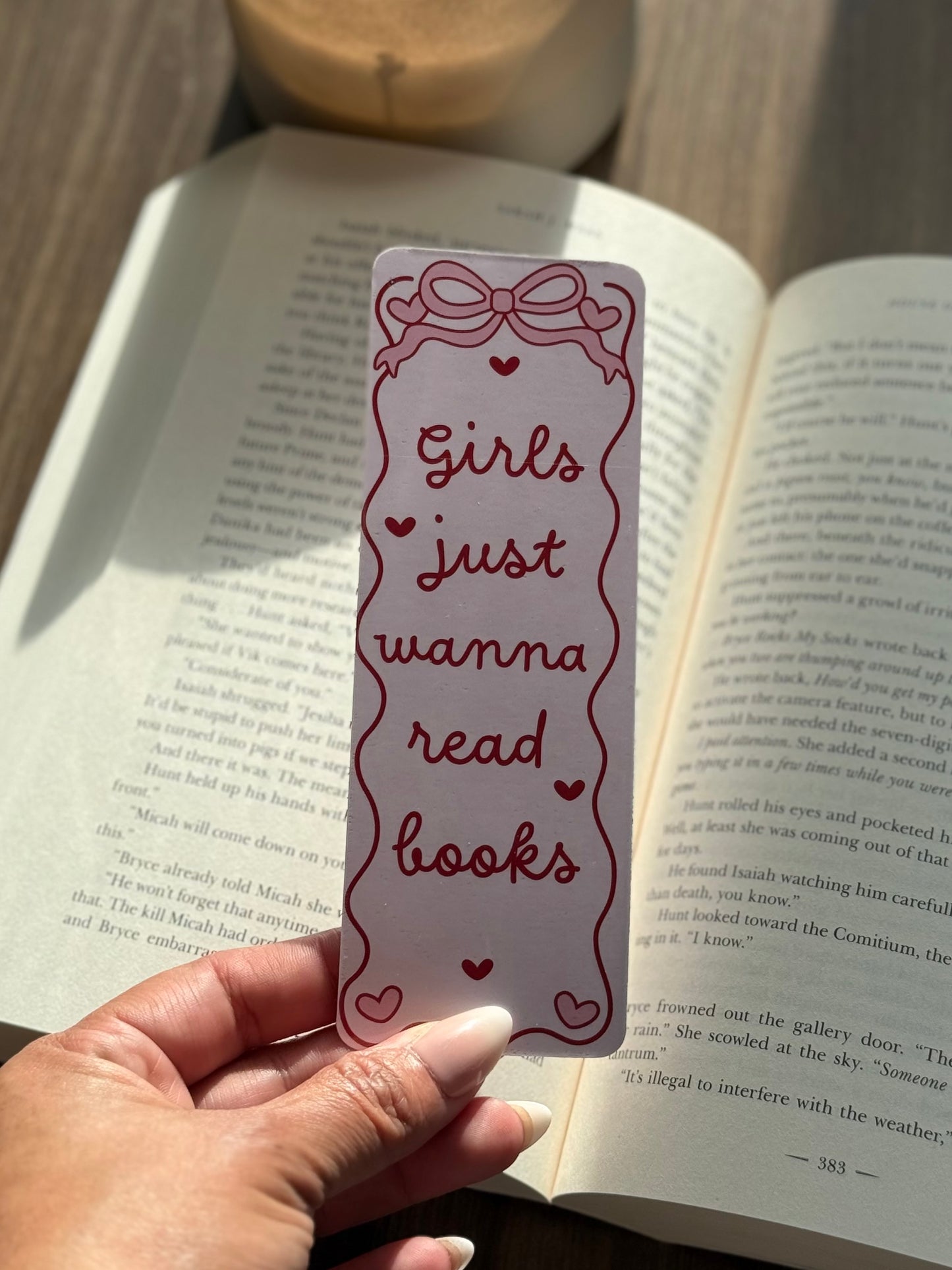 Girls Just Wanna Read Bookmark