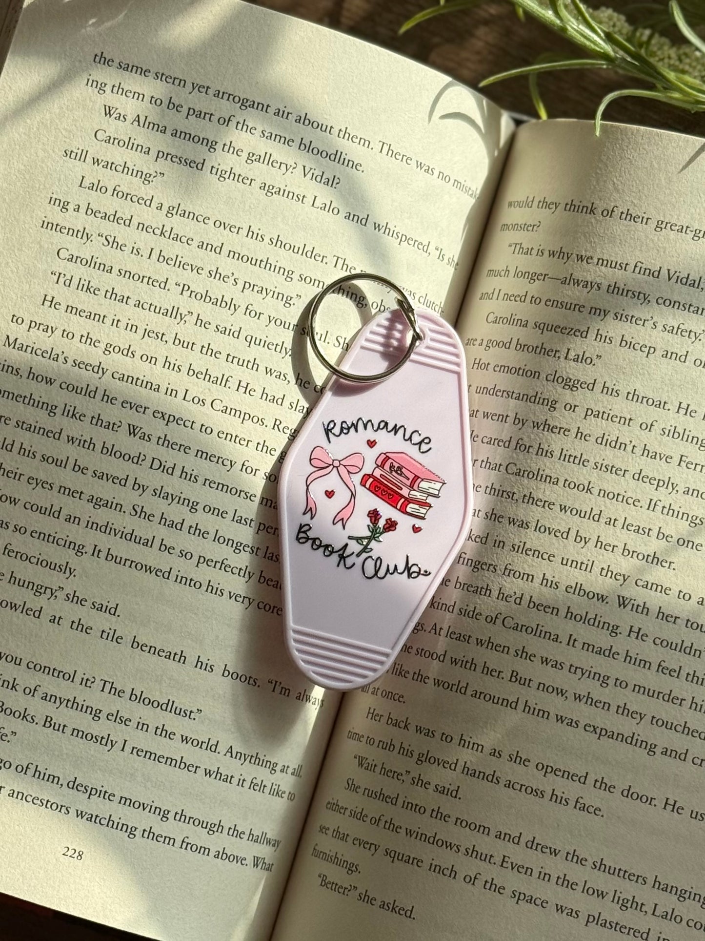 Romance Book Club Keychain