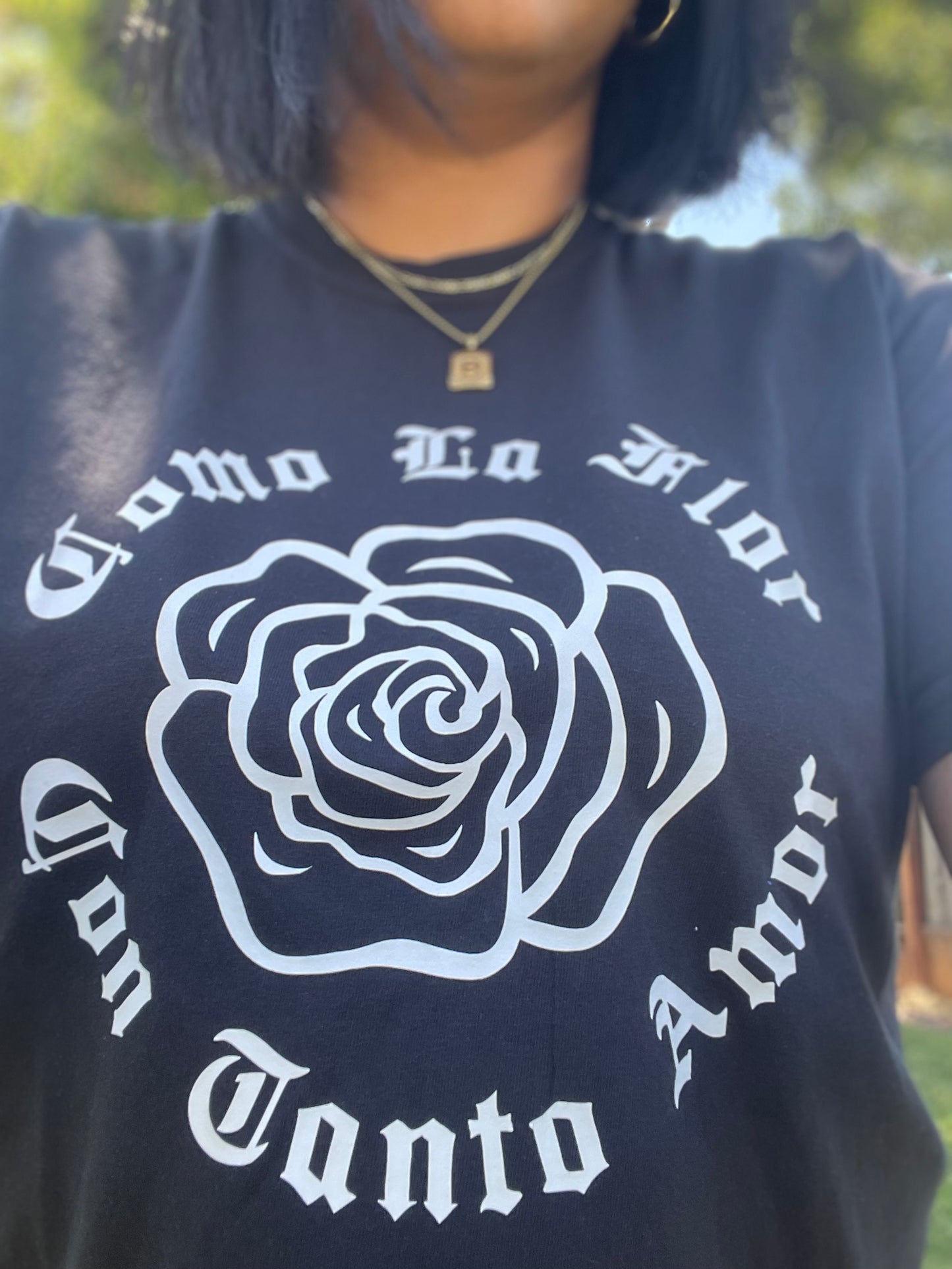 Como La Flor Crop T-Shirt