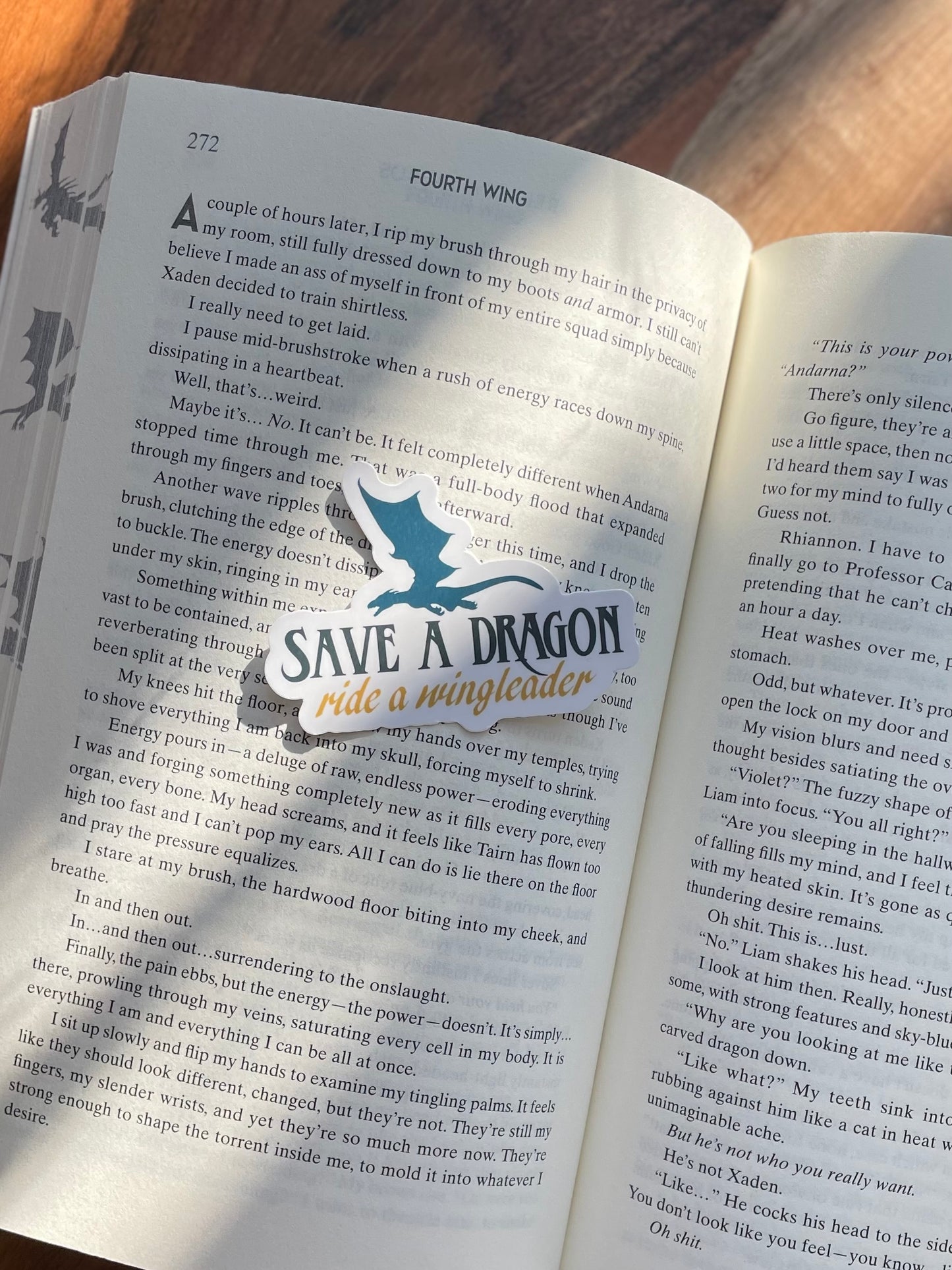 Save a Dragon Ride a Wingleader Sticker