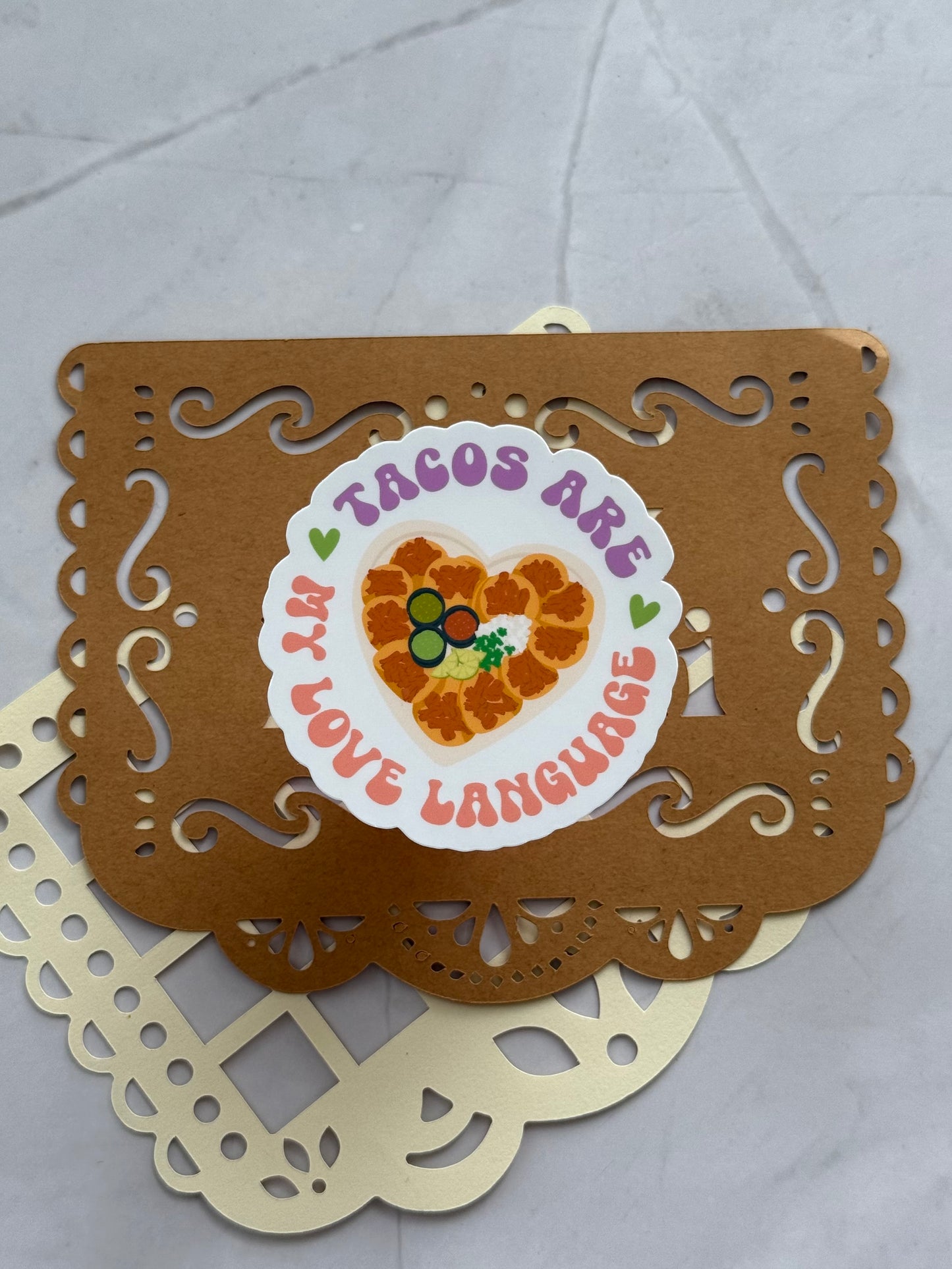 Tacos are my Love Language Sticker