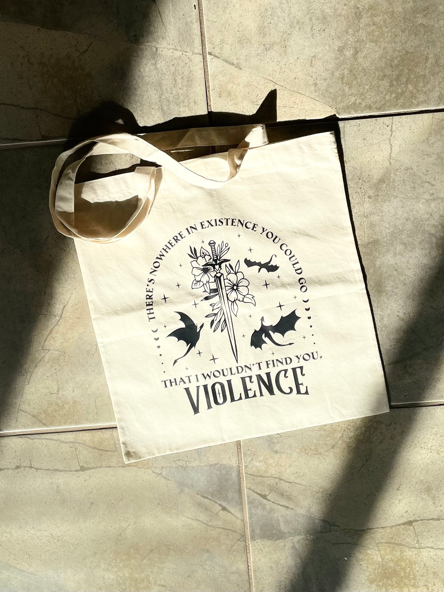 Violence Tote Bag