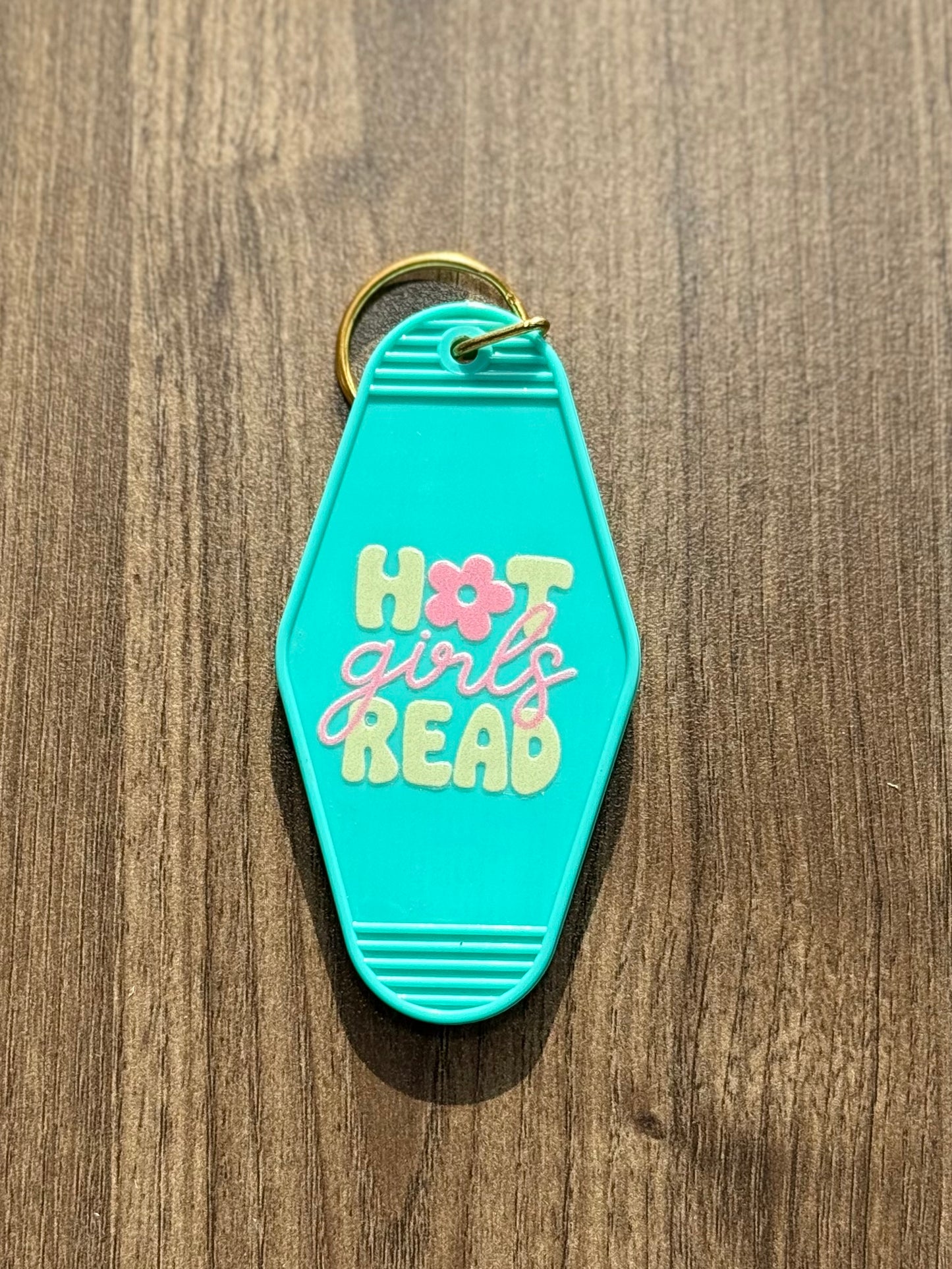 Hot Girls Read Keychain