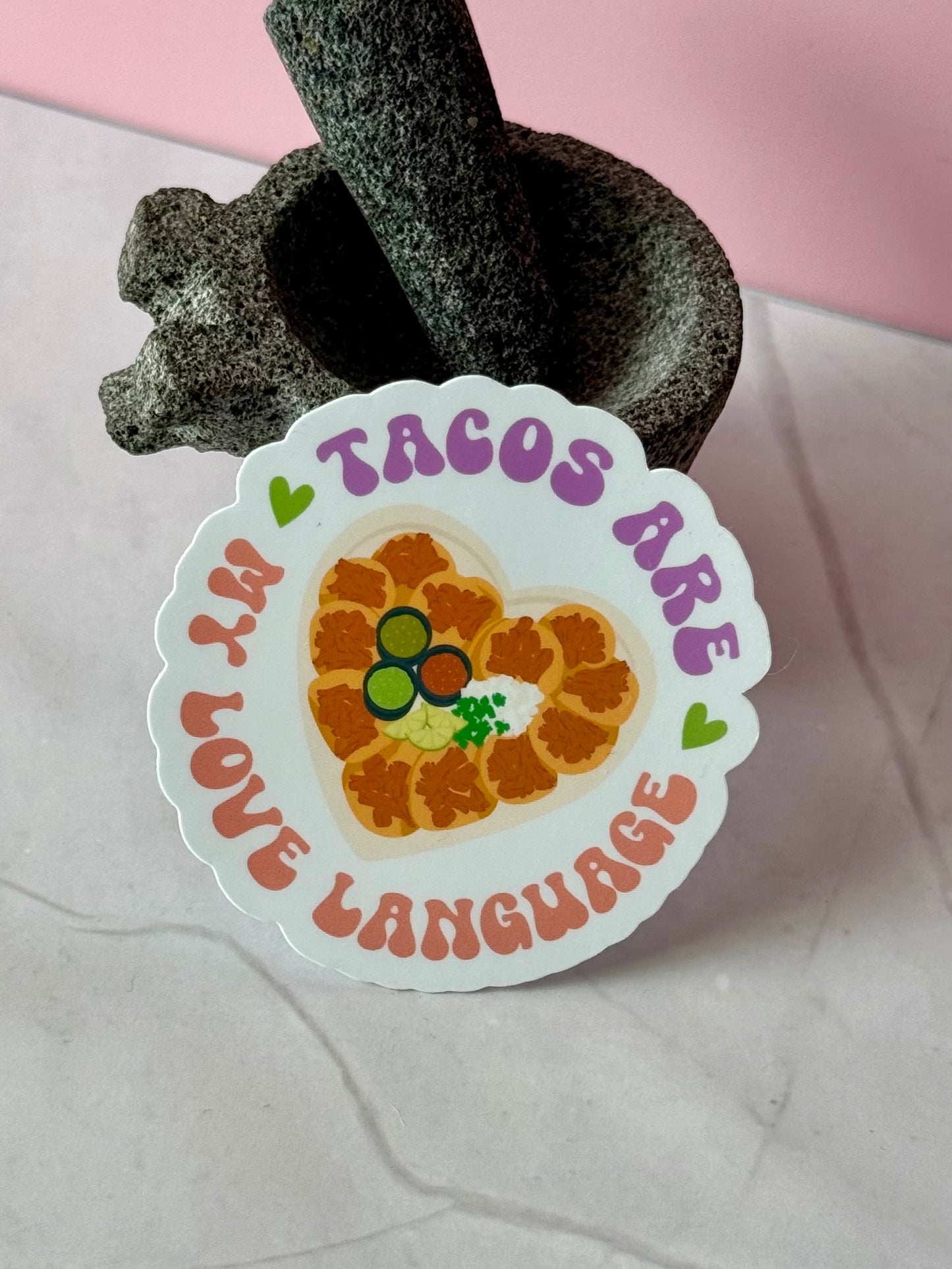 Tacos are my Love Language Sticker