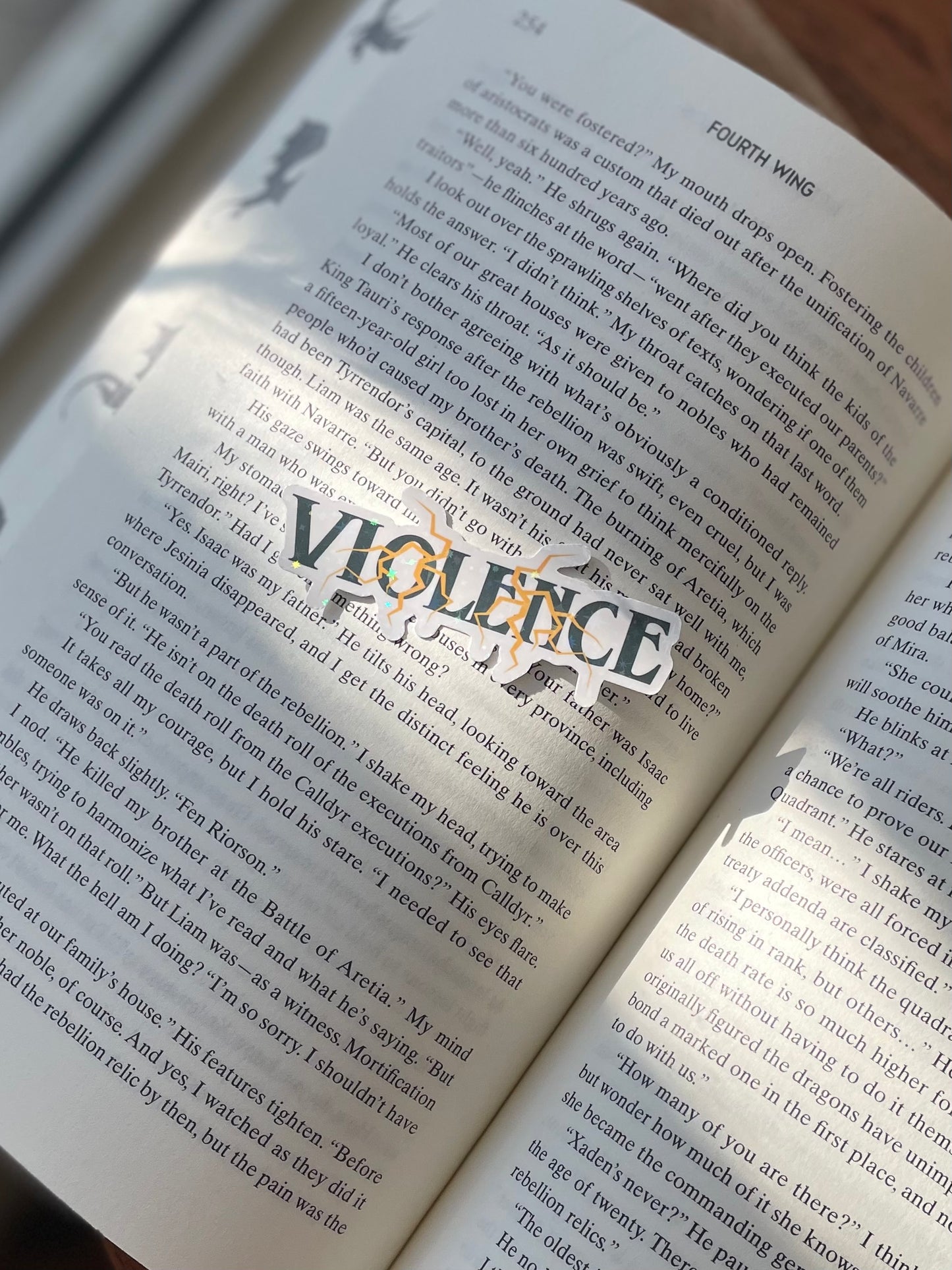 Violence Lightning Sticker