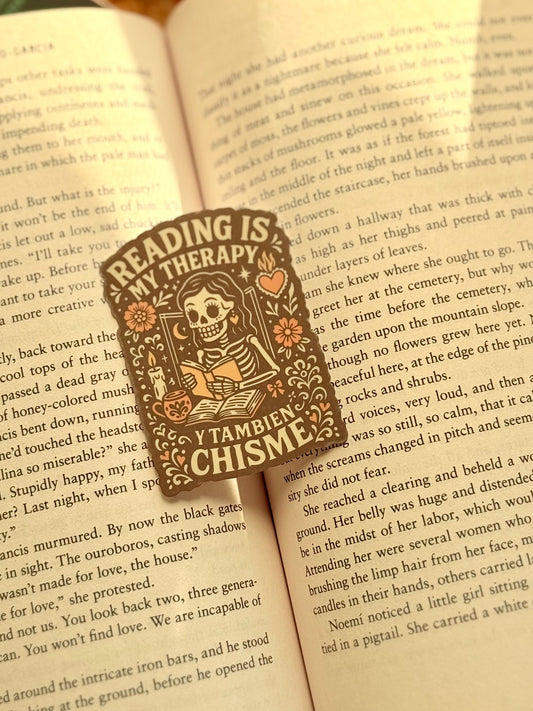 Reading is my Therapy Sticker