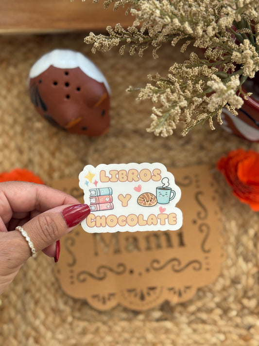 Libros y Chocolate Sticker