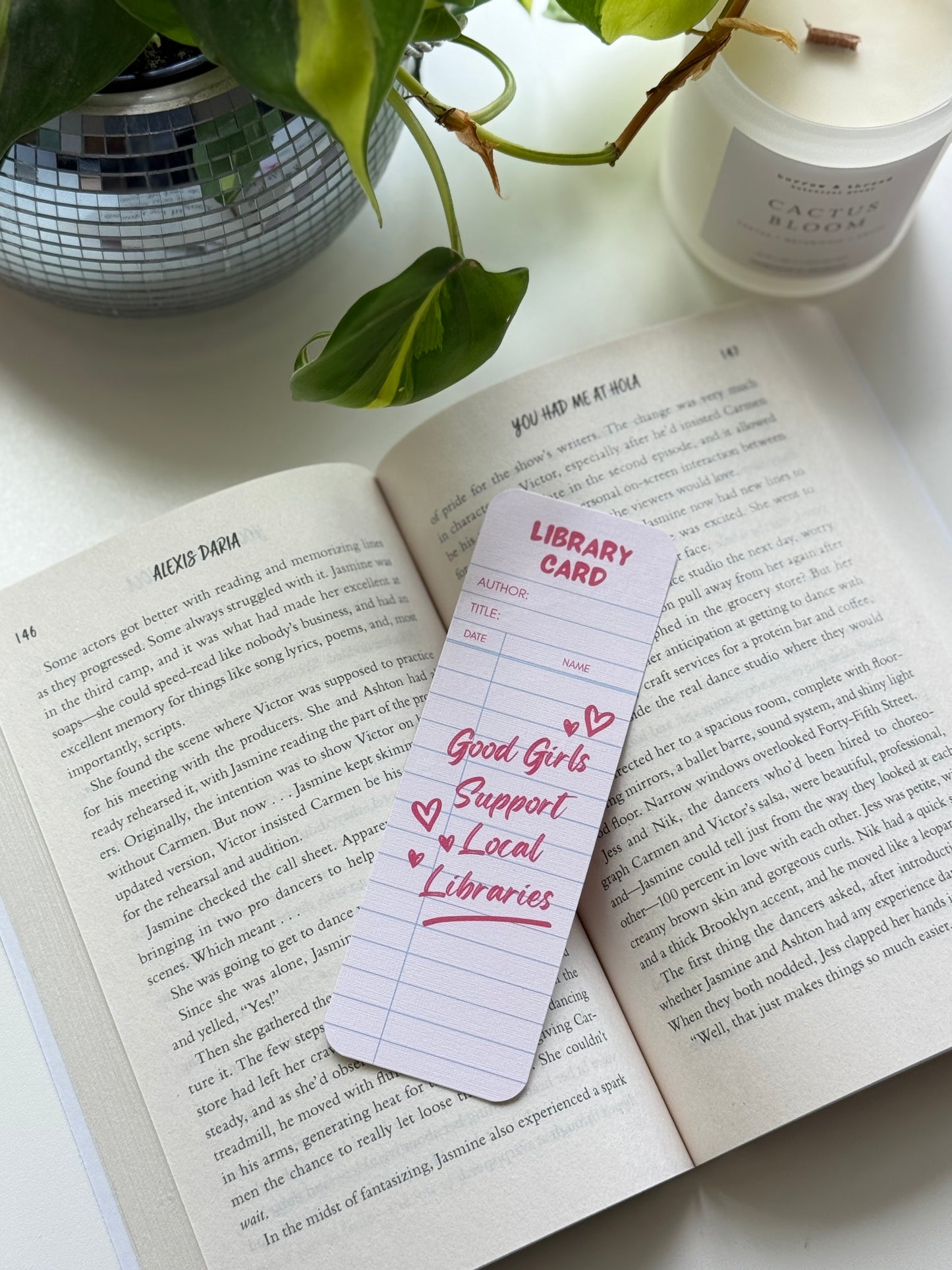 Library Card Bookmarks