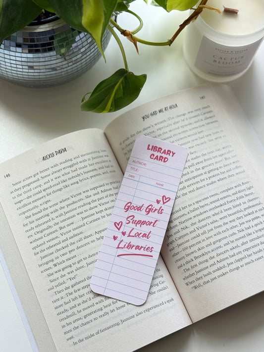 Library Card Bookmarks