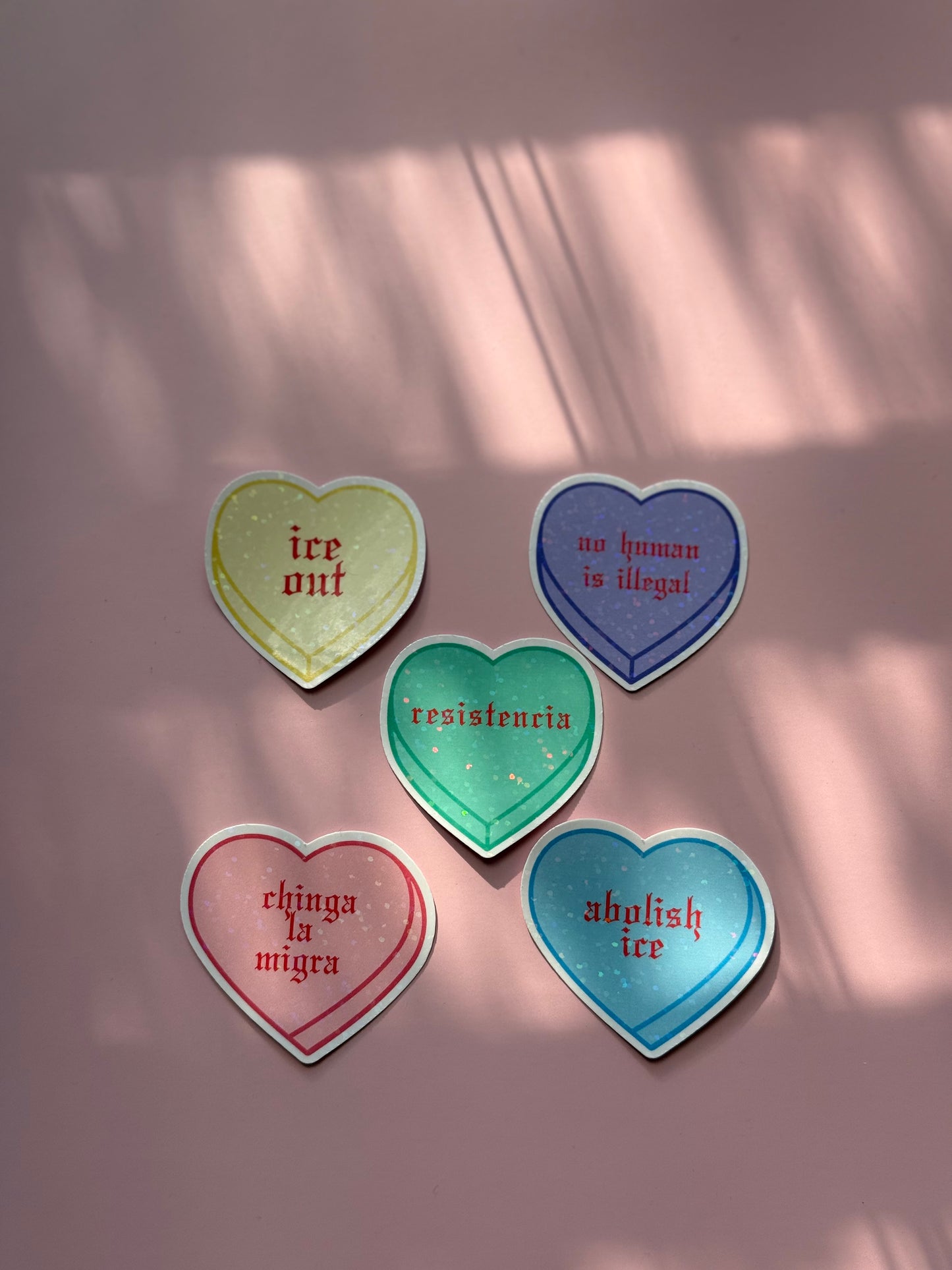Resistencia Hearts – Holographic Sticker Set
